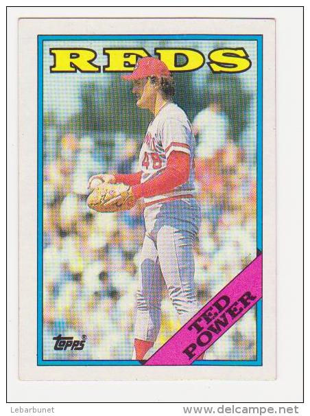 4cartes De Baseball "Topps " Reds : Buddy Bell-Denny Rasmussen-Eric Davis-Ted Power - Other & Unclassified