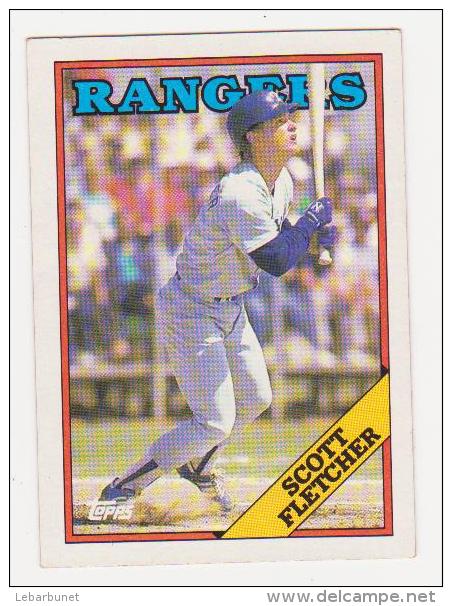 5cartes De Baseball "Topps " Rangers : Dale Mohorcic-Mike Loynd-Scott Fetcher-Paul Kilgus-Oddibe McDowell - Other & Unclassified