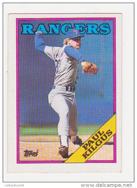 5cartes De Baseball "Topps " Rangers : Dale Mohorcic-Mike Loynd-Scott Fetcher-Paul Kilgus-Oddibe McDowell - Otros & Sin Clasificación