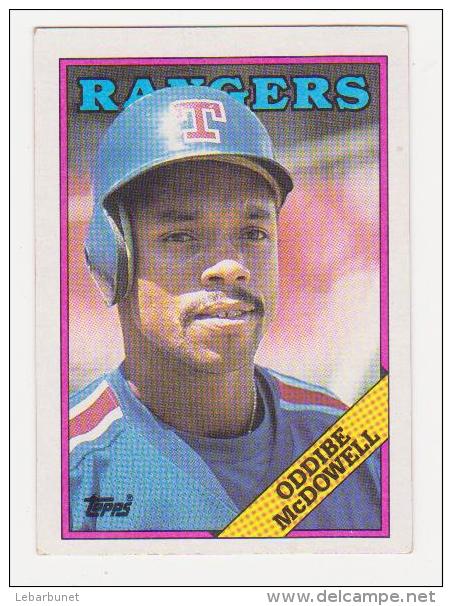 5cartes De Baseball "Topps " Rangers : Dale Mohorcic-Mike Loynd-Scott Fetcher-Paul Kilgus-Oddibe McDowell - Other & Unclassified