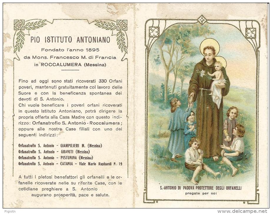 CAL005 - CALENDARIETTO 1931 -PIO ISTITUTO ANTONIANO - ROCCALUMERA - MESSINA - Tamaño Pequeño : 1921-40