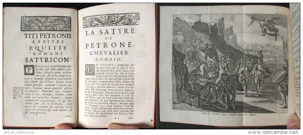 Satyricon Ou La SATIRE De Petrone / Latin-Français / Tome 2 De La Seconde Édition Complétée 1713 / Bel Ex-libris - 1701-1800