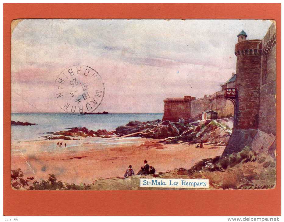 Lessieux    St Malo Les Remparts Cpa  Année 1925 - Lessieux