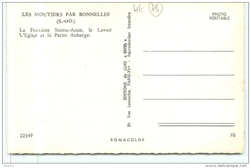 LES MOUTIERS PAR BONNELLES  - Carte Multivues De La Ville. - Carrières-sur-Seine