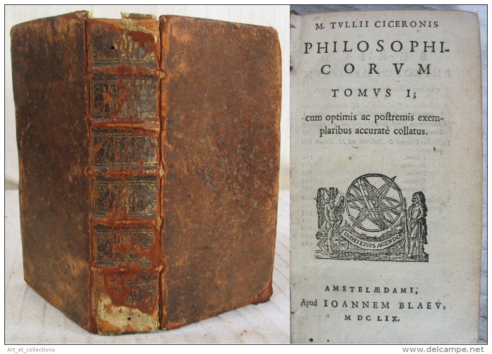 Cicéron : Philosophicorum / Édition De Joannem Blaeu, Amsterdam 1659 / Tome 1 - Oude Boeken