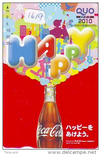 Télécarte Japon * COCA COLA *  PHONECARD (1619) JAPAN *  COKE * - Werbung