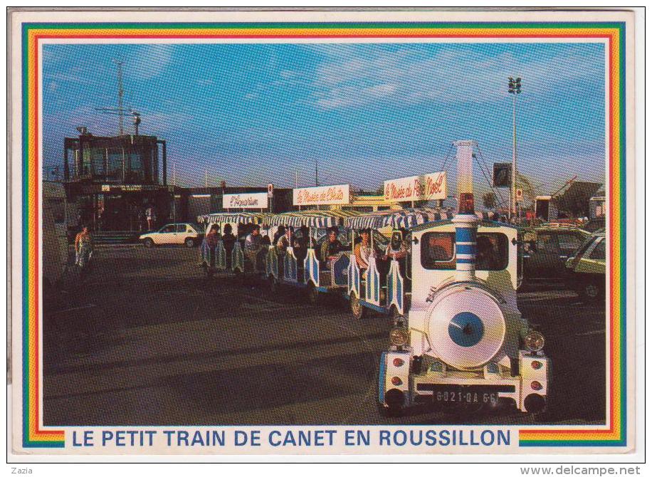 66.403/CANET EN ROUSSILLON - Passage Du Petit Train Devant La Capitainerie  Cpm - Canet En Roussillon