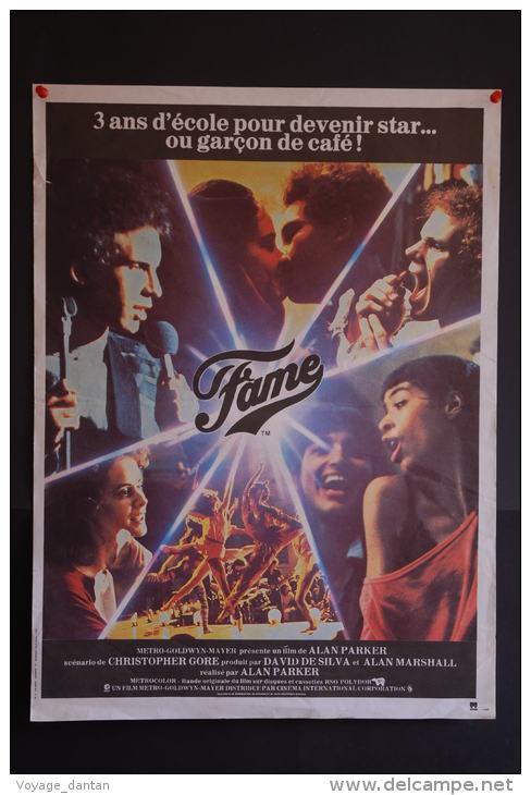 Cinéma, Merchandising, Affiches Anciennes, Affiche Du Film FAME DE ALAN PARKER - Posters