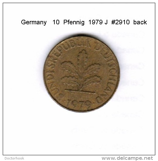 GERMANY    10  PFENNIG  1979 J  (KM # 108) - 10 Pfennig