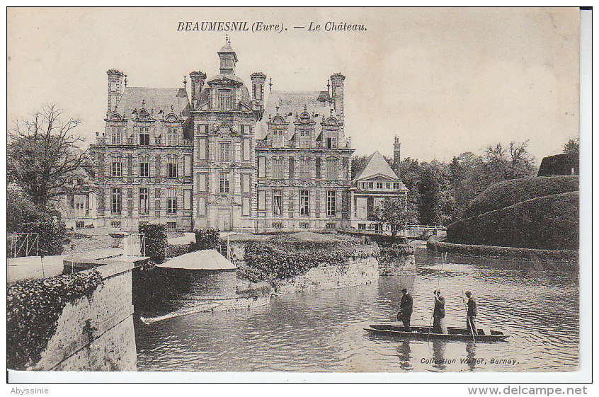 27 BEAUMESNIL - (barque Animée) Le Château - D17 44 - Beaumesnil
