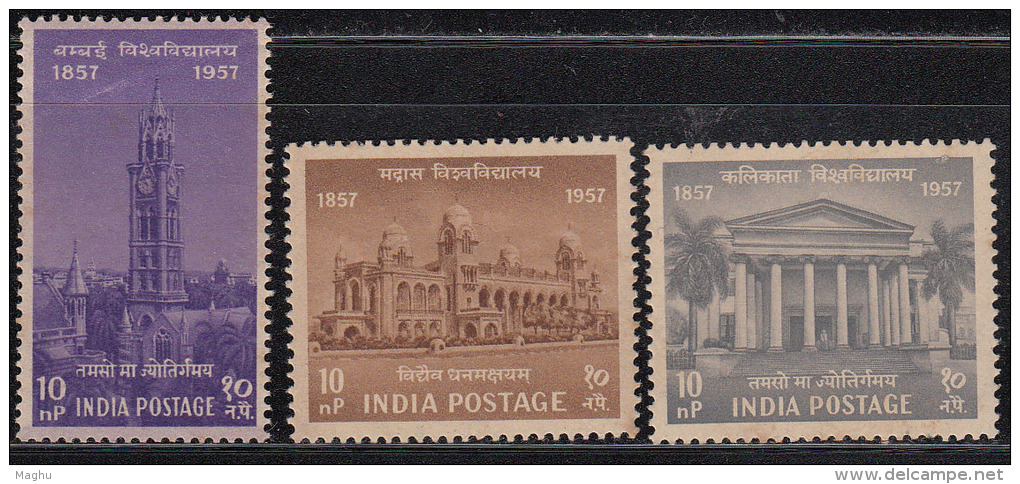 India MNH 1957, Set Of 2, Indian Universities, As Scan - Nuevos