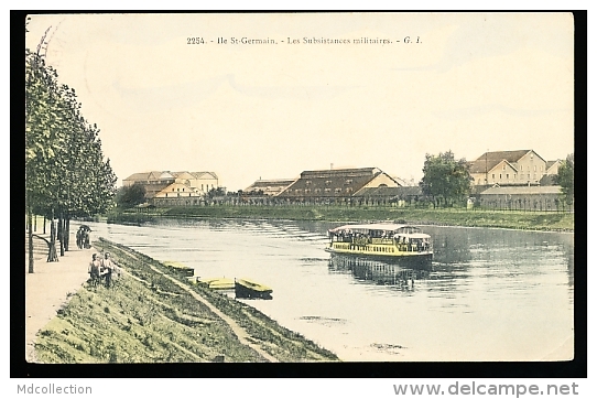 93 L'ILE SAINT DENIS / Les Subsistances Militaires / 2254. GI BELLE CARTE COULEUR - L'Ile Saint Denis