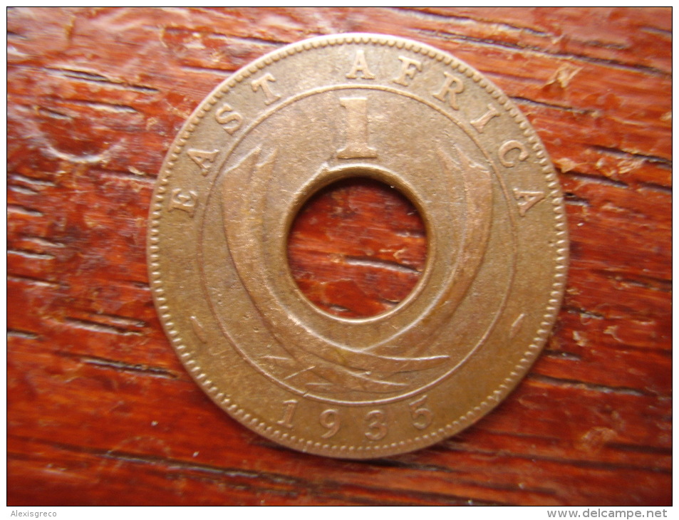 BRITISH EAST AFRICA USED ONE CENT COIN BRONZE Of 1935 . - East Africa & Uganda Protectorates