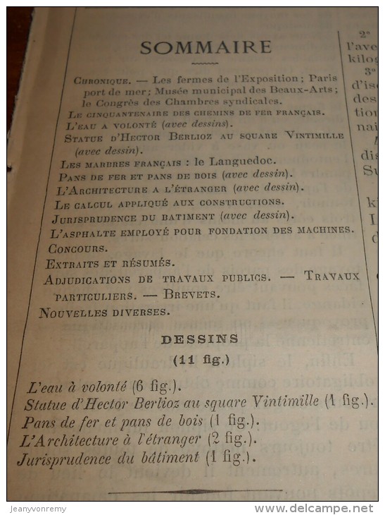 La Semaine Des Constructeurs. N°21. 20 Novembre1886. Villa à Reudnitz-Leipsig En Allemagne. - Magazines - Before 1900