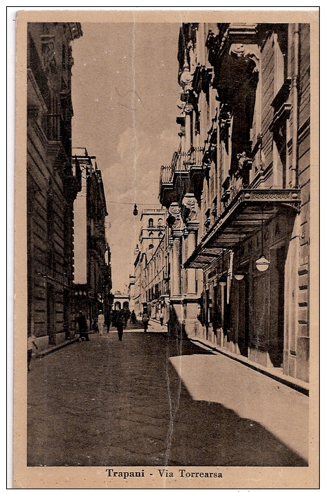 R9 056 - TRAPANI - VIA TORREARSA - VG. - A. 1949 - Trapani