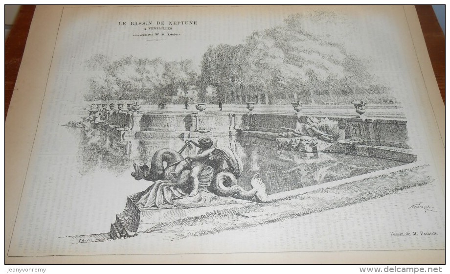 La Semaine Des Constructeurs. N°28. 8 Janvier 1887.Le Bassin De Neptune à Versailles. - Magazines - Before 1900