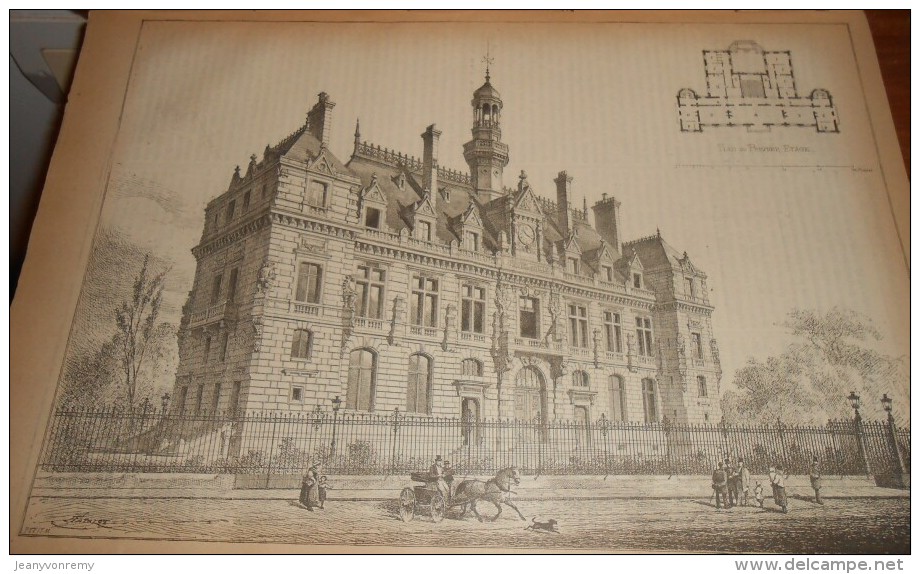 La Semaine Des Constructeurs. N°35. 26  Février 1887. Hôtel De Ville De Pantin. - Revues Anciennes - Avant 1900