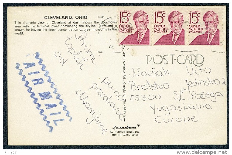 Cleveland, Ohio ------ Postcard Traveled - Cleveland