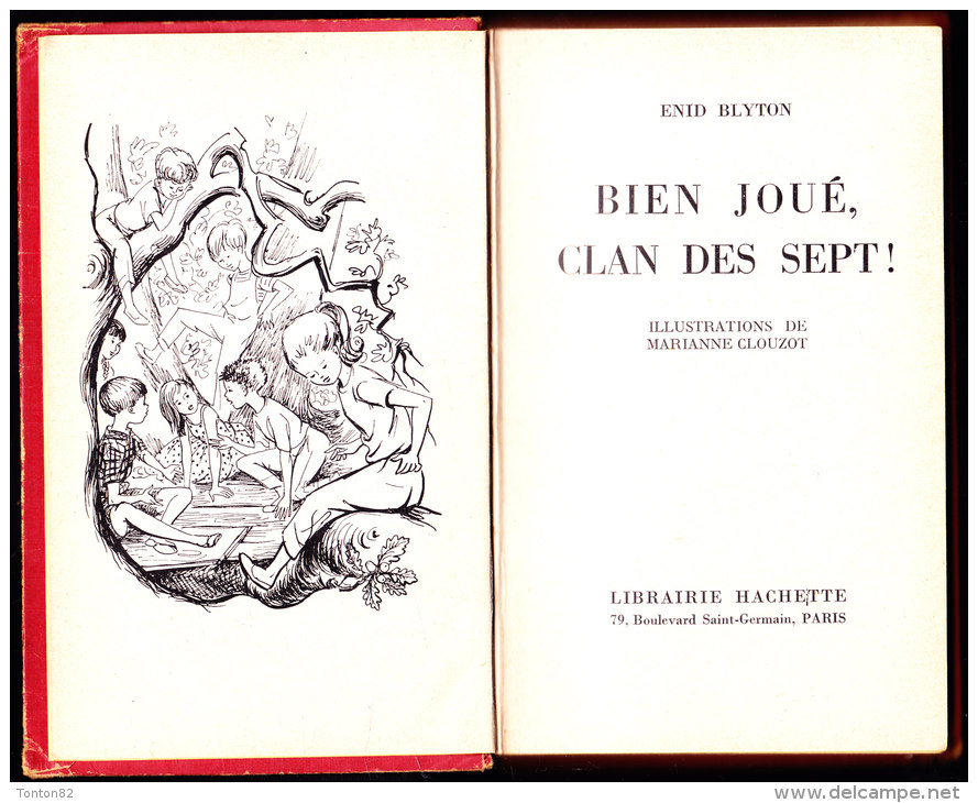 Enid Blyton - Bien Joué, Clan Des Sept ! - Bibliothèque Rose Illustrée - ( 1958 ) - Bibliotheque Rose