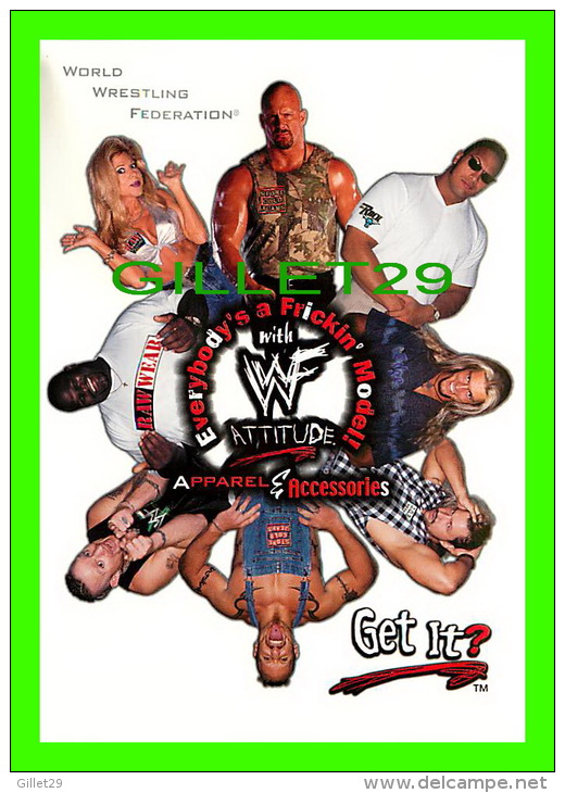 SPORTS, LUTTE, WRESTLING  - WWF - STONE COLD STEVE AUSTIN - EDGE - THE ROCK - HOTSTAMP  1999 - - Lutte