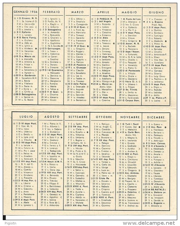 CAL071 - CALENDARIETTO 1956 - ORFANATROFIO PADRI CONCEZIONISTI DI SARONNO - Petit Format : 1941-60