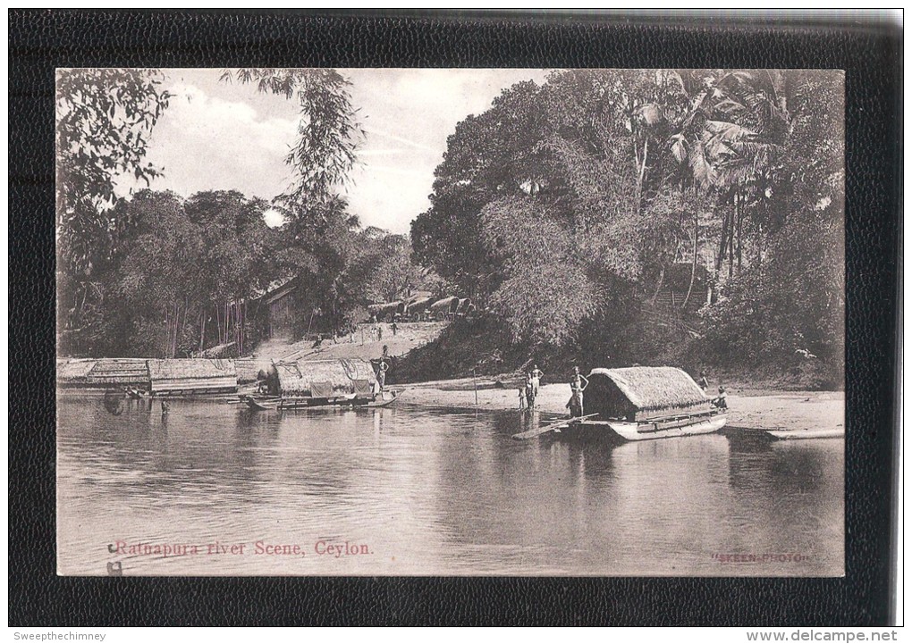 SRI LANKA CEYLON CEYLAN River Scene Ratnapura Skeen  Photo Unused - Sri Lanka (Ceylon)