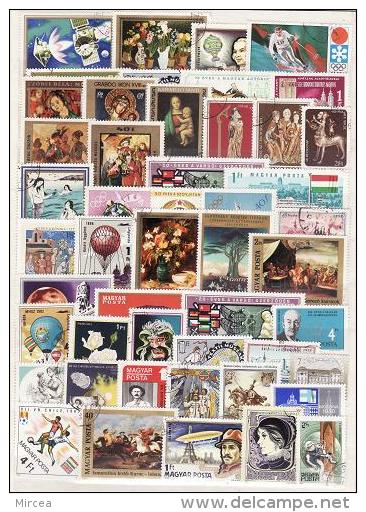 170 - Lot Timbres Hongrie - Collections (sans Albums)