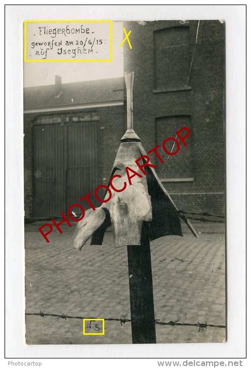 Reste De Bombe D'avion-IZEGEM-Carte Photo Allemande-Guerre 14-18-1WK-BELGIQUE-BELGIEN-Flandern- - Izegem