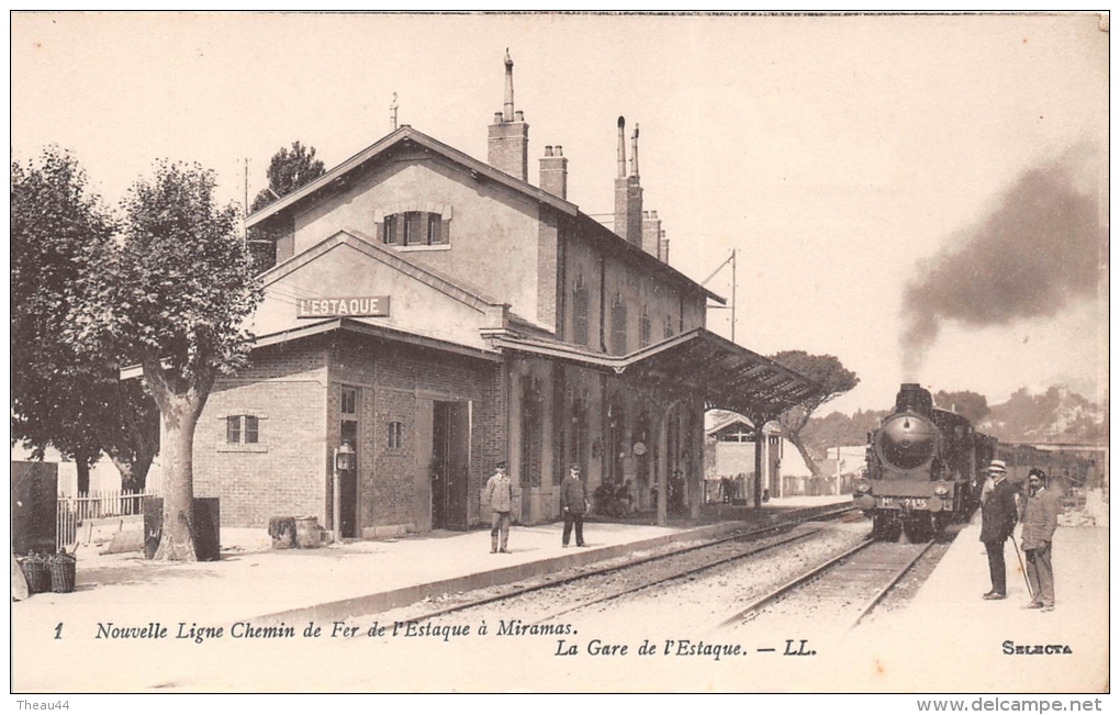 ¤¤  -   1  -  MARSEILLE   -  Ligne De Chemin De Fer De L´Estaque à Miramas  - La Gare  -  Train   -  ¤¤ - L'Estaque