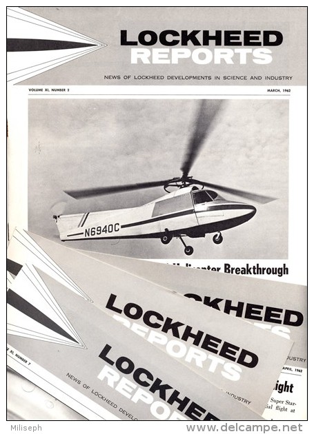 LOT De 7  Revues - LOCKEED REPORTS 1962  (3422) - Aviation