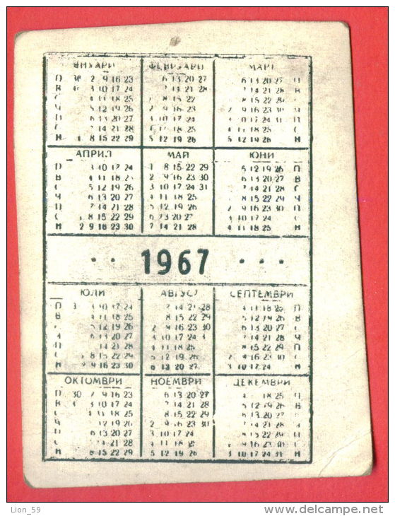 K798 / 1967  Old Jew Jewish With Belly Dancer - Calendar Calendrier Kalender - Bulgaria Bulgarie Bulgarien Bulgarije - Petit Format : 1961-70