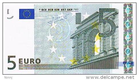 ITALIA 2002 Banconota €. 5 -E004C5- Nuova** Integra Mai Circolata - Altri & Non Classificati