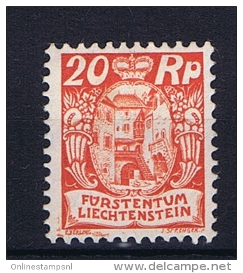 Liechtenstein: 1925:  Mi Nr 70  MH/* - Ongebruikt