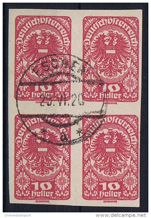 Liechtenstein: Forerunner : ESCHEN Mi 277  4-block (Ferchenbauer) - ...-1912 Préphilatélie