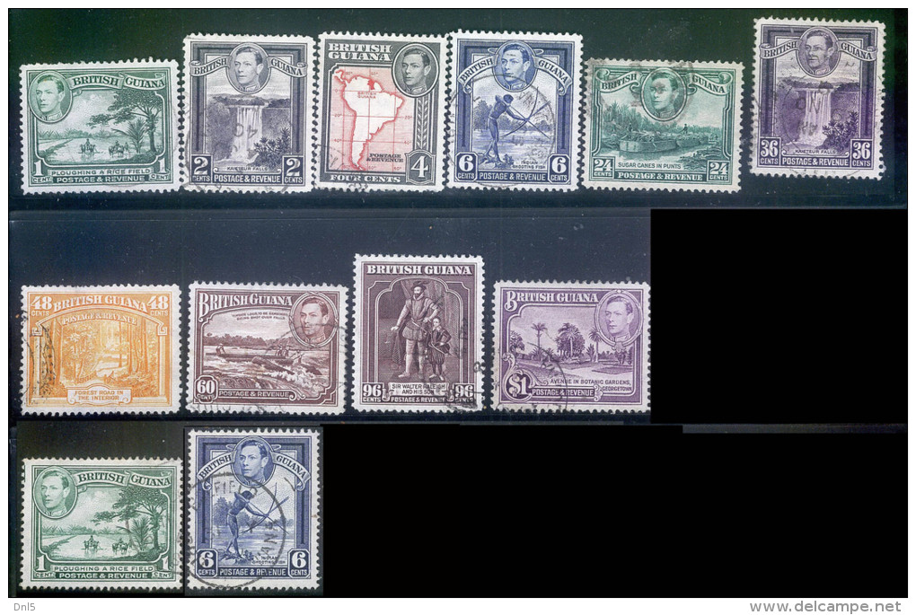 BRITISH GUIANA 308//19 VIEWS G VI - Britisch-Guayana (...-1966)