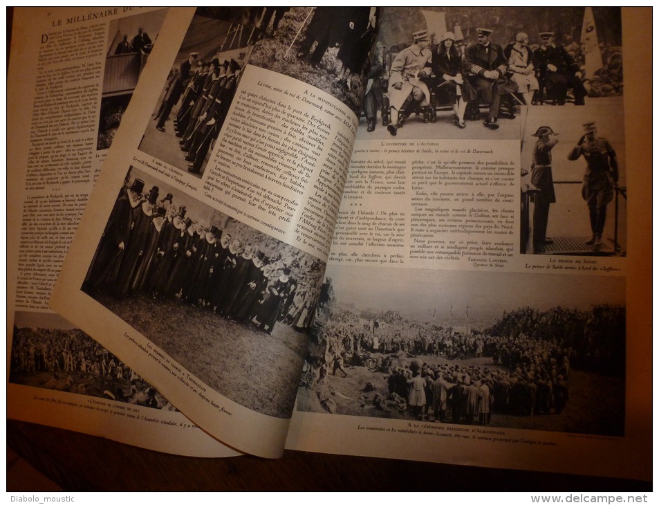 N° 19 De 1930 MIROIR Du MONDE :Thinguellir,Almannagga; En AFN Et Afrique Noire; Finale Des Diamond Sculls à Henley - Other & Unclassified