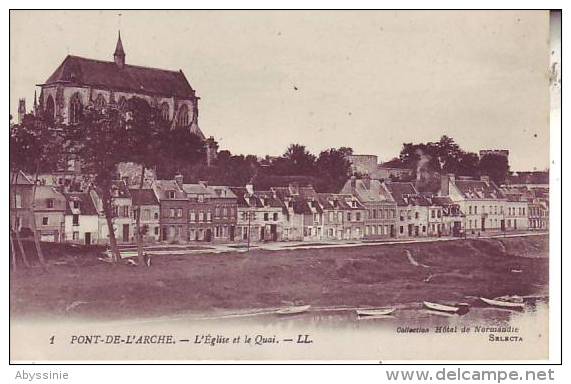 27 PONT DE L ARCHE - L´église Et Le Quai - D4 100 - Pont-de-l'Arche