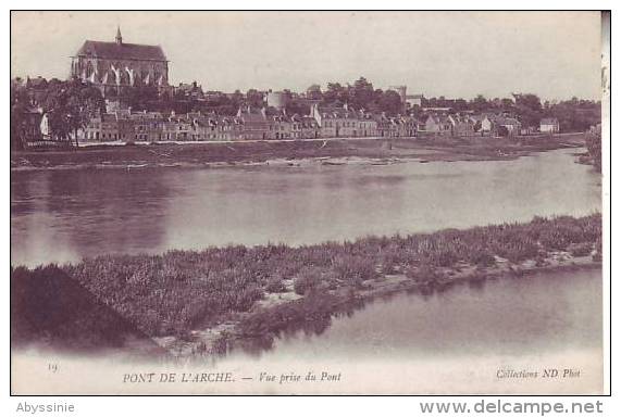 27 PONT DE L ARCHE - Vue Prise Du Pont - D4 123 - Pont-de-l'Arche