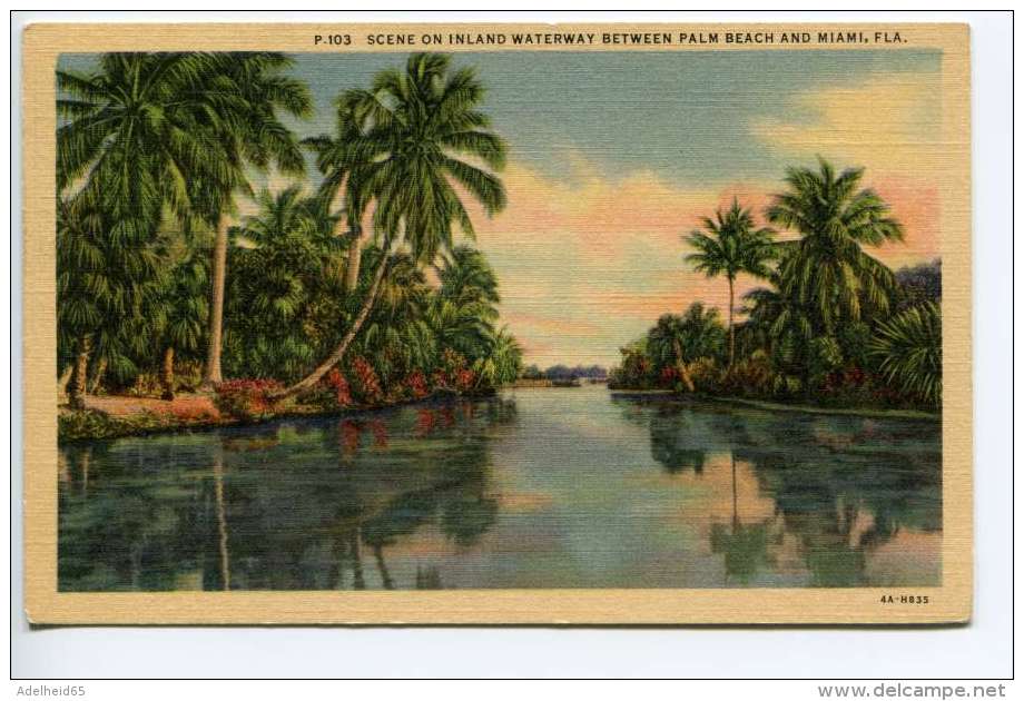 NB  Waterway Between Palm Beach And Miami Florida - Autres & Non Classés