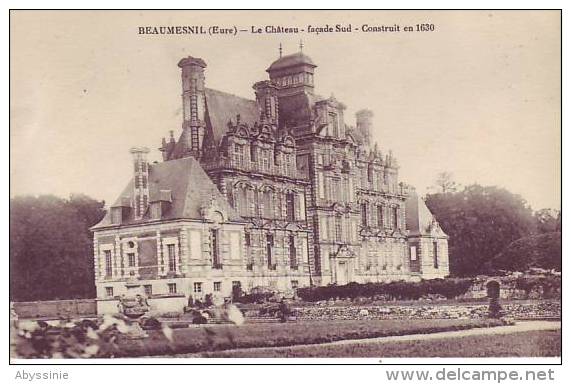 27 BEAUMESNIL - Le Château - Façade Sud - D1 337 - Beaumesnil