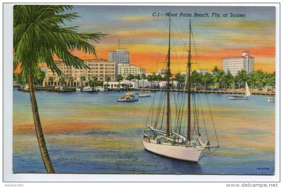 NB Sunset West Palm Beach Florida, Sailboats - West Palm Beach