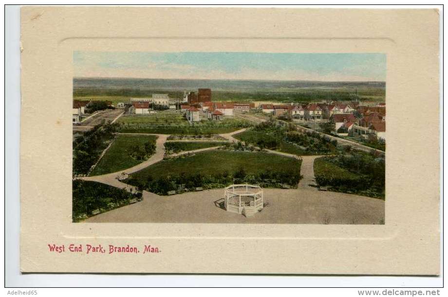 NB Ca 1910 Brandon Manitoba West End Park - Other & Unclassified