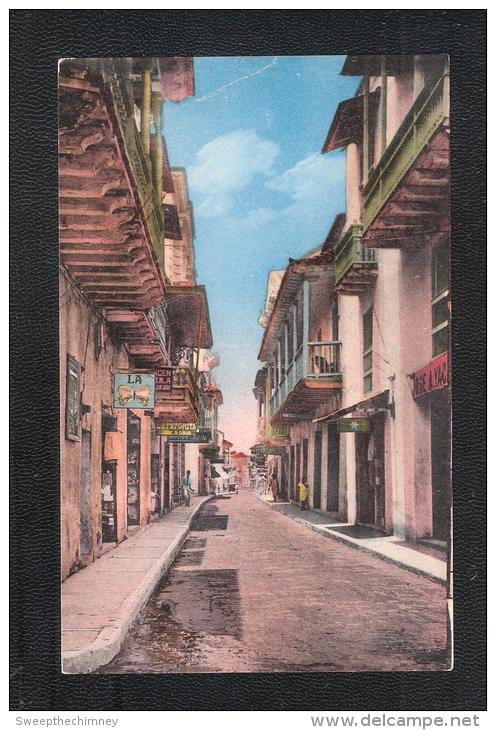 Colombia CARTAGENA Calle De Las Carretas  Postcard UNUSED - Kolumbien