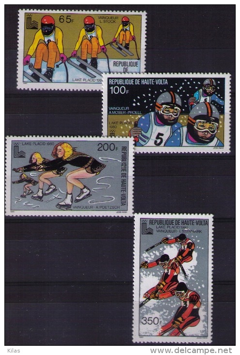 UPPER VOLTA 1980 Lake Placid Winners  MNH - Hiver 1980: Lake Placid