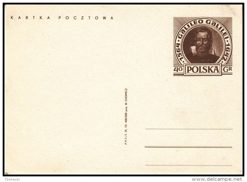 Poland 1972, Postal Stationery "The Great Scholars Of The Circle Copernicus", Cp 532-534, Mint - Stamped Stationery