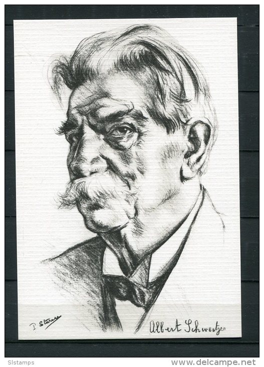 Germany Postal Card Unused A. Schweitzer Nobel Pize Winner - Albert Schweitzer