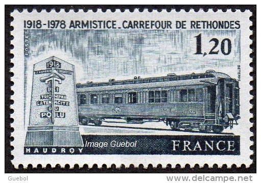 France N° 2022 **  Armistice De Rethondes - Wagon - Rail - Nuovi