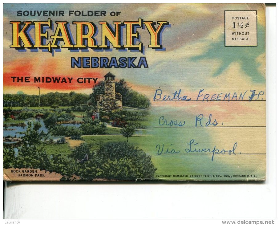 (Folder 32) Postcard Folder - (older) - USA - Nebraska - Kearney - Kearney