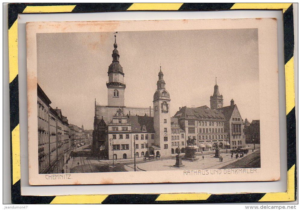 CHEMNITZ. - . RATHAUS UND DENKMALER - Chemnitz (Karl-Marx-Stadt 1953-1990)