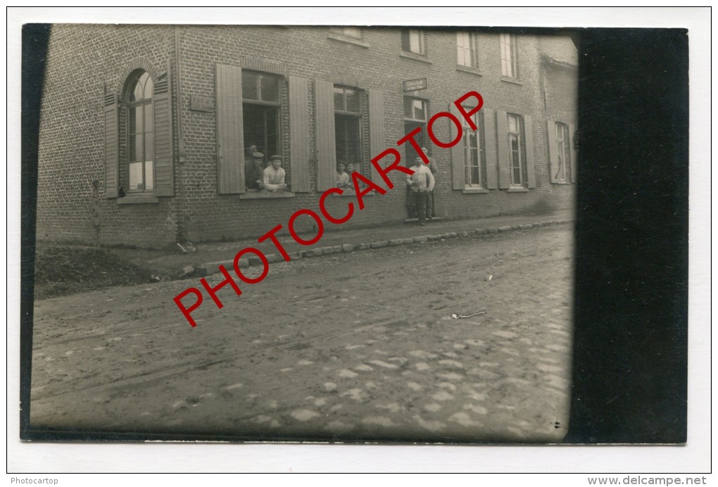 HOUTHEM-!?-Kantine-Carte Photo Allemande-Guerre 14-18-1WK-BELGIQUE-BELGIEN- - Comines-Warneton - Komen-Waasten